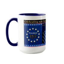Caneca Patriótica Celebração dos 250 anos da Améri