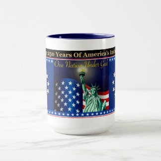 Caneca Patriótica Celebração dos 250 anos da Améri