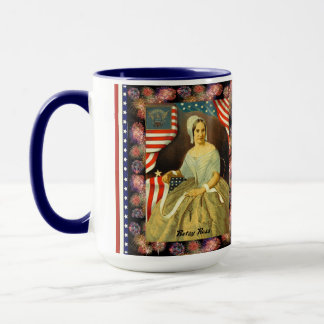 Caneca patriótica da bandeira de Betsy Ross