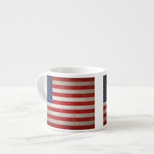 Caneca patriótica do café da bandeira americana 
