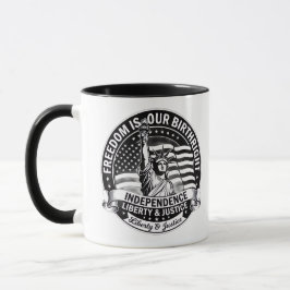 Caneca Patriótica Liberdade É Nosso Direito de Nas