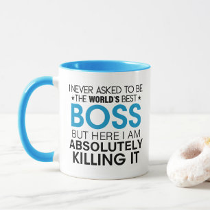Caneca Patrono, eu nunca pedi para ser o Melhor Chefe do 