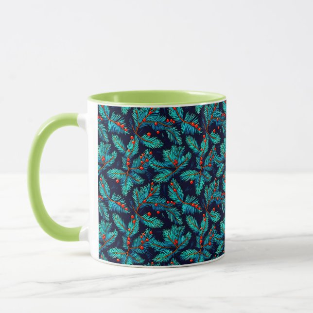 Caneca Patterno do Fir de Natal- 82397 (Esquerda)