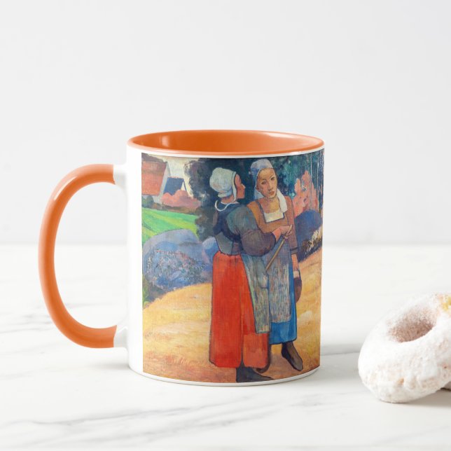 Caneca Paul Gauguin - Paysannes Bretons (Com Donut)