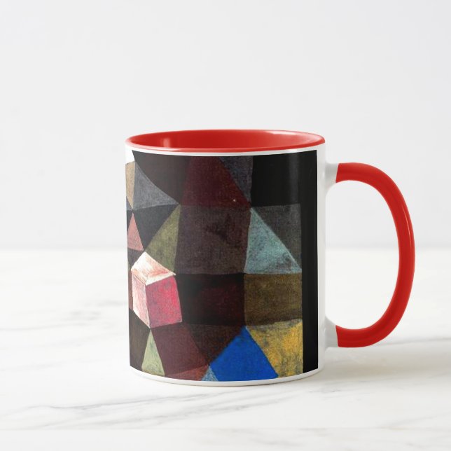Caneca Paul Klee art: Paisagem Cristalina (Direita)