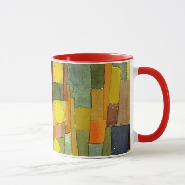 Caneca Paul Klee No Estilo Da Arte De Aquarela Kairouana (Direita)