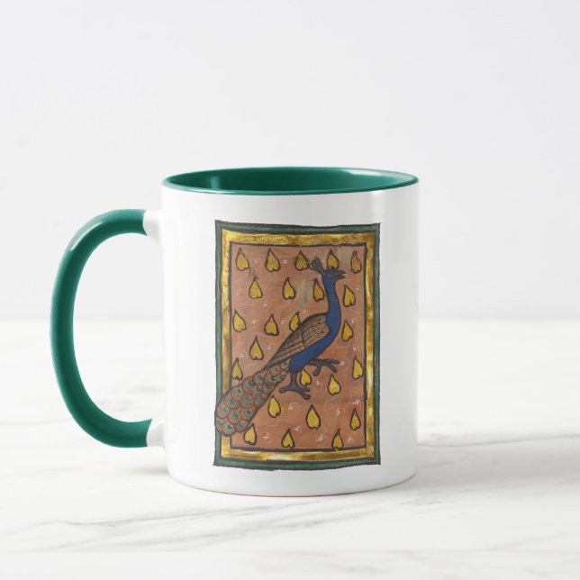 Caneca Pavão do Bestiário Medieval c. 1270 (Esquerda)
