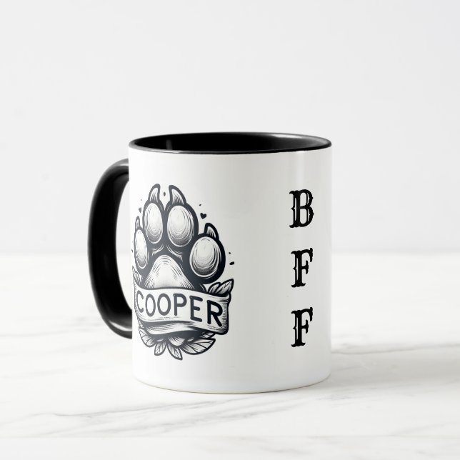Caneca Pawfect do Cooper (Frente Esquerda)