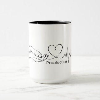 Caneca Pawfection One-Line Art – Minimalist Dog Lover