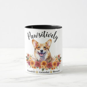 Caneca Pawsitivamente Agradecido Grato Abencoado Cachorro