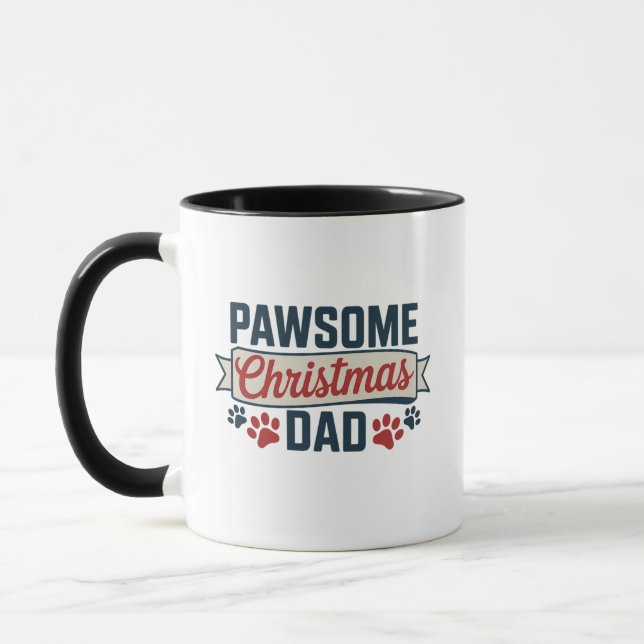Caneca Pawsome Christmas Dad (Esquerda)