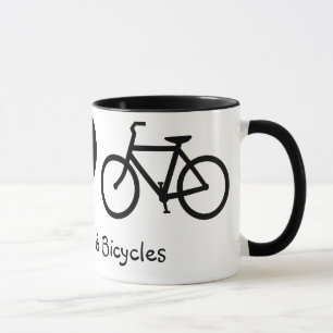 Caneca Paz, Amor e Bicicletas