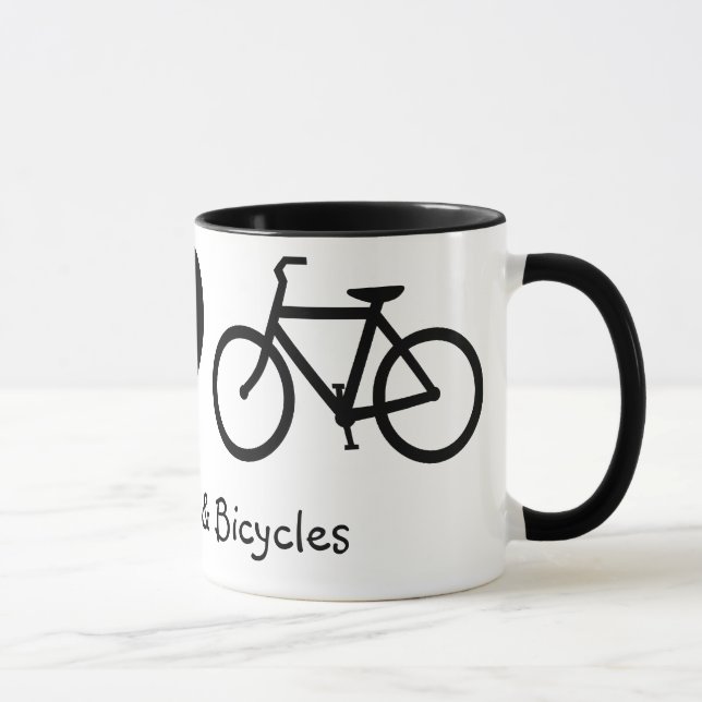 Caneca Paz, Amor e Bicicletas (Direita)