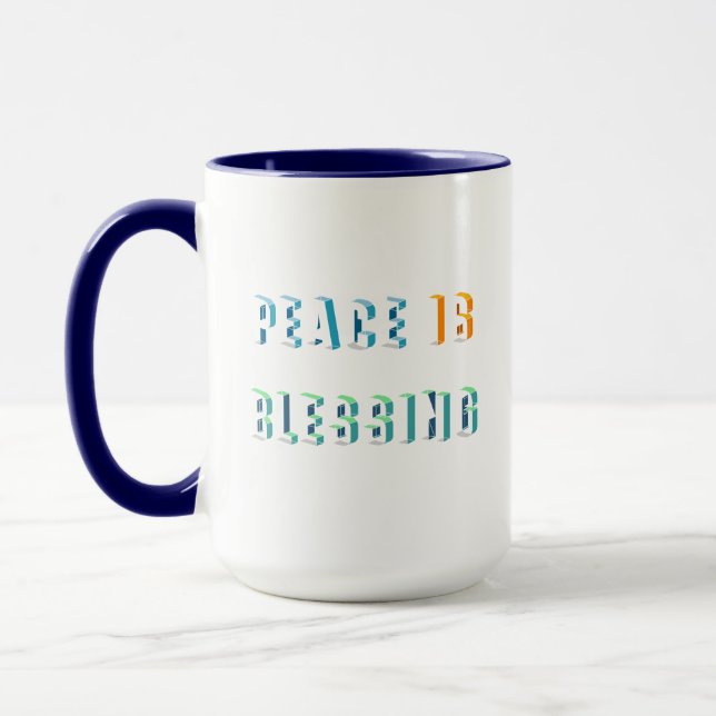 Caneca Paz é bênção (Esquerda)