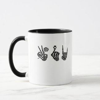 Caneca Paz E Esqueleto Roll Manipulam Clássicos