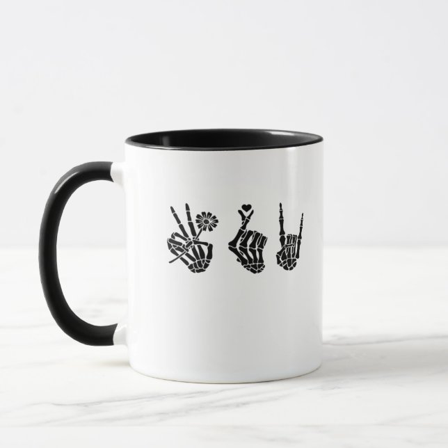 Caneca Paz E Esqueleto Roll Manipulam Clássicos (Esquerda)