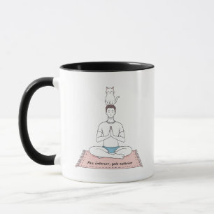 Caneca Paz Interior, Gato Exterior
