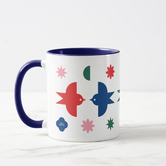 Caneca Paz na Terra Pássaros (Esquerda)