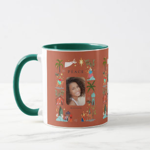 Caneca Paz no Natal da Família Terrestre
