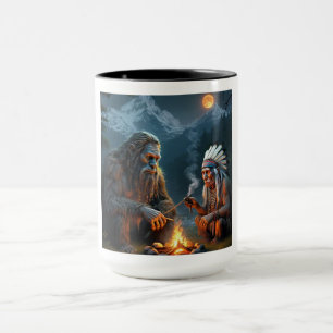 Caneca Pé-grande e reunião do Chefe Floresta enluarada