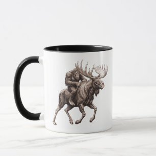 Caneca Pé-grande montado em alce 