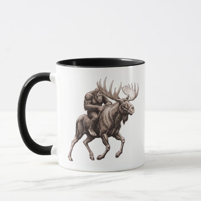Caneca Pé-grande montado em alce  (Esquerda)