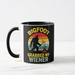 Caneca Pé Grande Pegou Meu Cachorro-Quente Sasquatch Engr