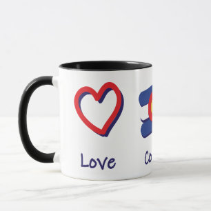 Caneca Peace Love Colorado