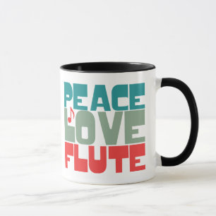 Caneca Peace Love Flute