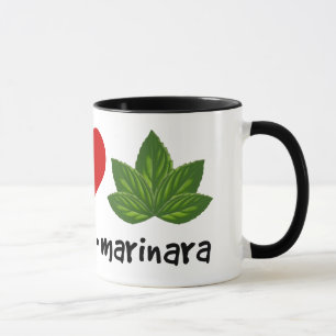 Caneca Peace Love Marinara Basil Deixa Cluster