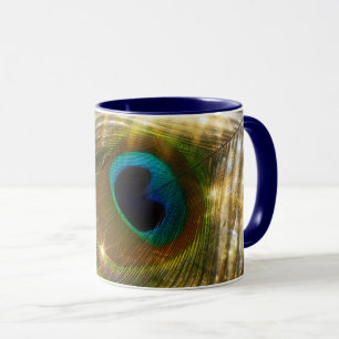 Caneca Peacock Feather Mug