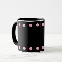 Caneca Pearls Cocoa & Coffee (Preta & Rosa)