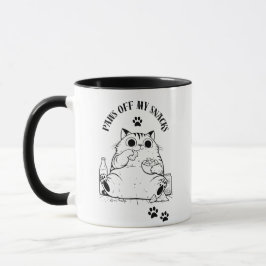 Caneca Peças Dos Meus Cães, Design De Gato Engraçado