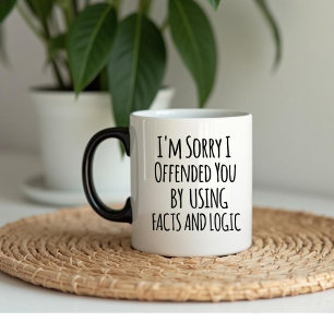 Caneca Peço desculpas por ter ofendido você usando fatos 