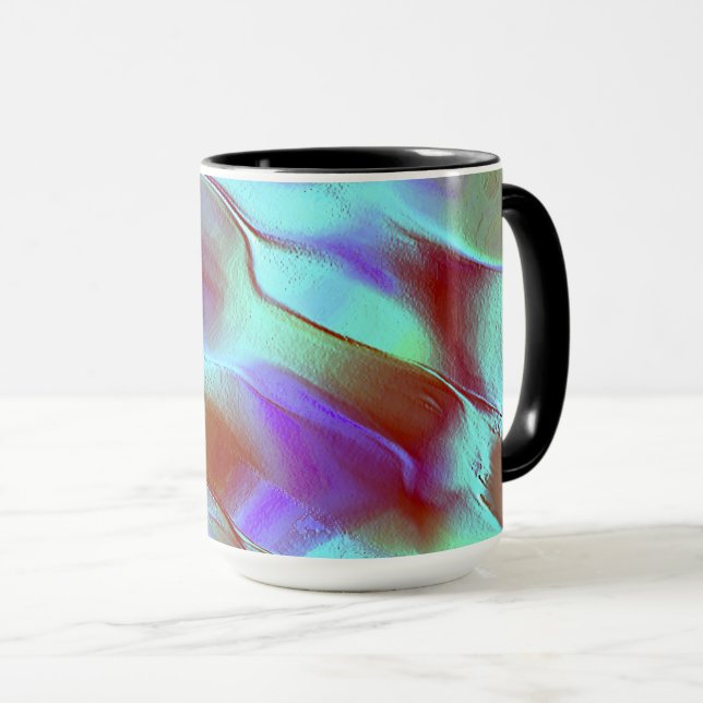 Caneca Pedra polida em roxo cromo (Frente Esquerda)
