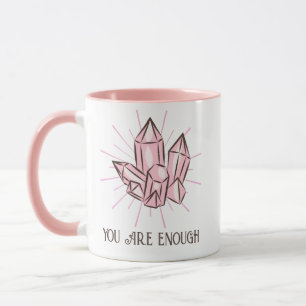 Caneca Pedras de Cristal Rosa