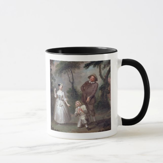 Caneca Peg Woffington como Rosalind com Celia e Touchsto (Direita)