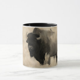 Caneca "Pegando uma Corrida" - Design do amante Bison