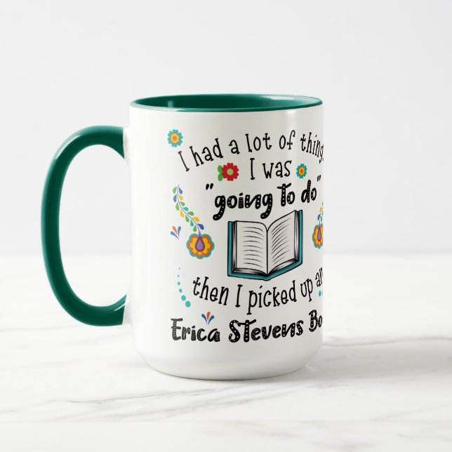Caneca Pegou Um Livro De Erica Stevens (Esquerda)
