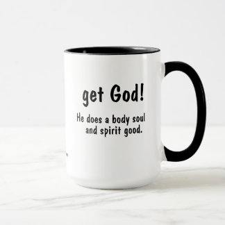 Caneca pegue Deus! Ele faz um bom corpo. gotGod316.com