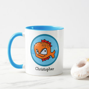 Caneca Peixe Dourado Personalizado Engraçado e Irritado