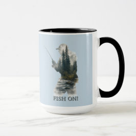 Caneca "Peixe no anzol!"
