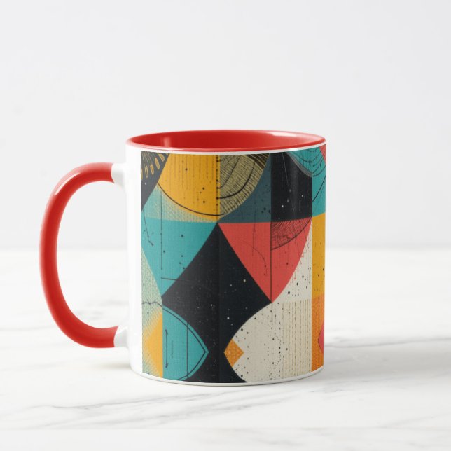 Caneca Peixes Cubísticos Mug De Café De Duas Toneladas (Esquerda)