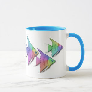 Caneca Peixes do anjo do arco-íris