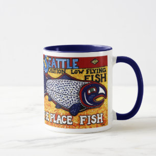 Caneca Peixes do lugar de Pike