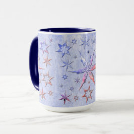Caneca peixes-espada metálicos borrifados com texturizaçã