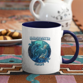 Caneca Peixes mágicos subaquáticos