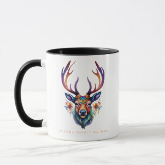 Caneca Peixes Spirit Animal Deer Face Alebrije