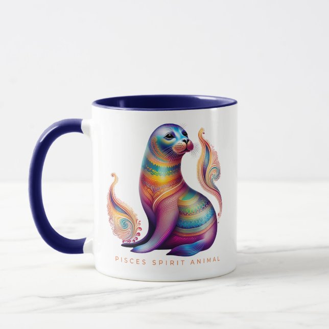 Caneca Peixes Spirit Animal Seal Alebrije Female (Esquerda)