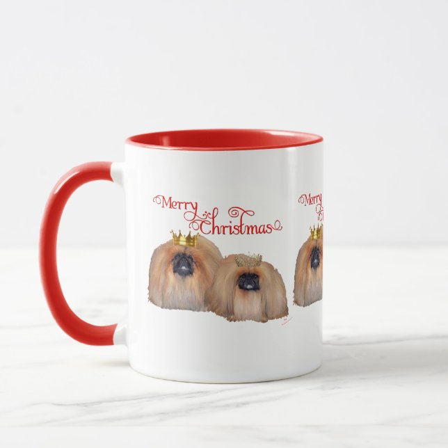 Caneca Pekingese Christmas (Esquerda)